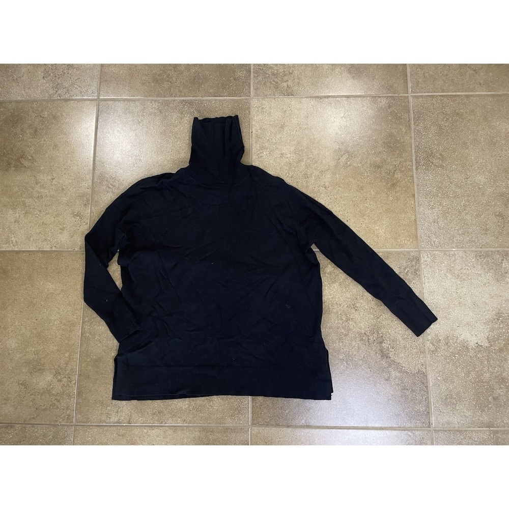 Fashion Nova Womens Sz XS Black Long Sleeve Turtle Neck Casual Pullover Sweater